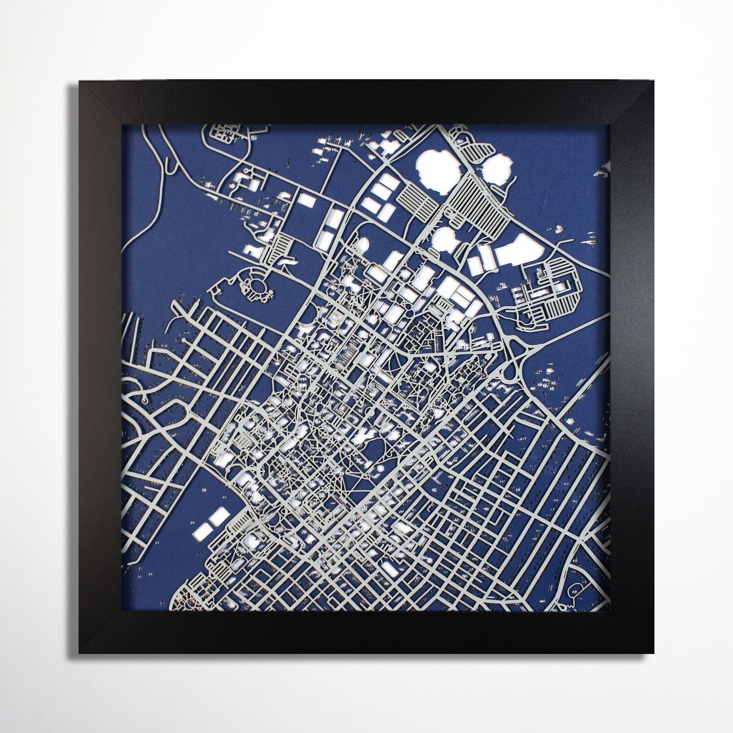 Penn State University Laser Cut Map - CarbonLight