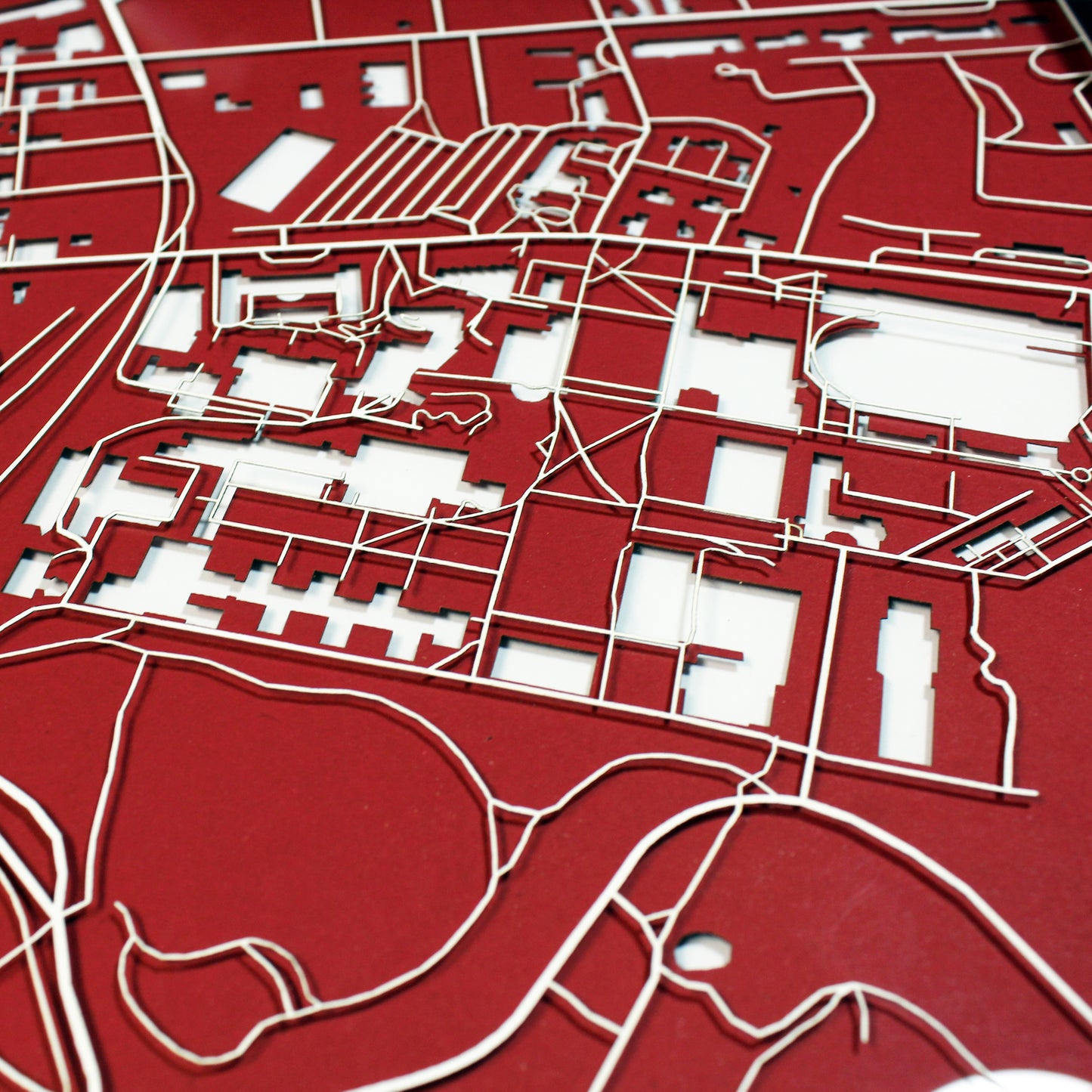 Carnegie Mellon University Laser Cut Map - CarbonLight