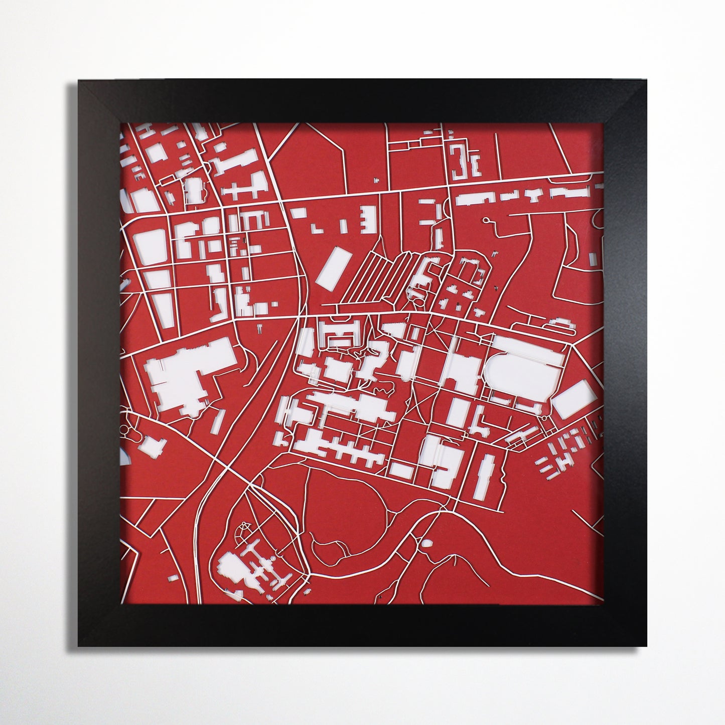 Carnegie Mellon University Laser Cut Map - CarbonLight