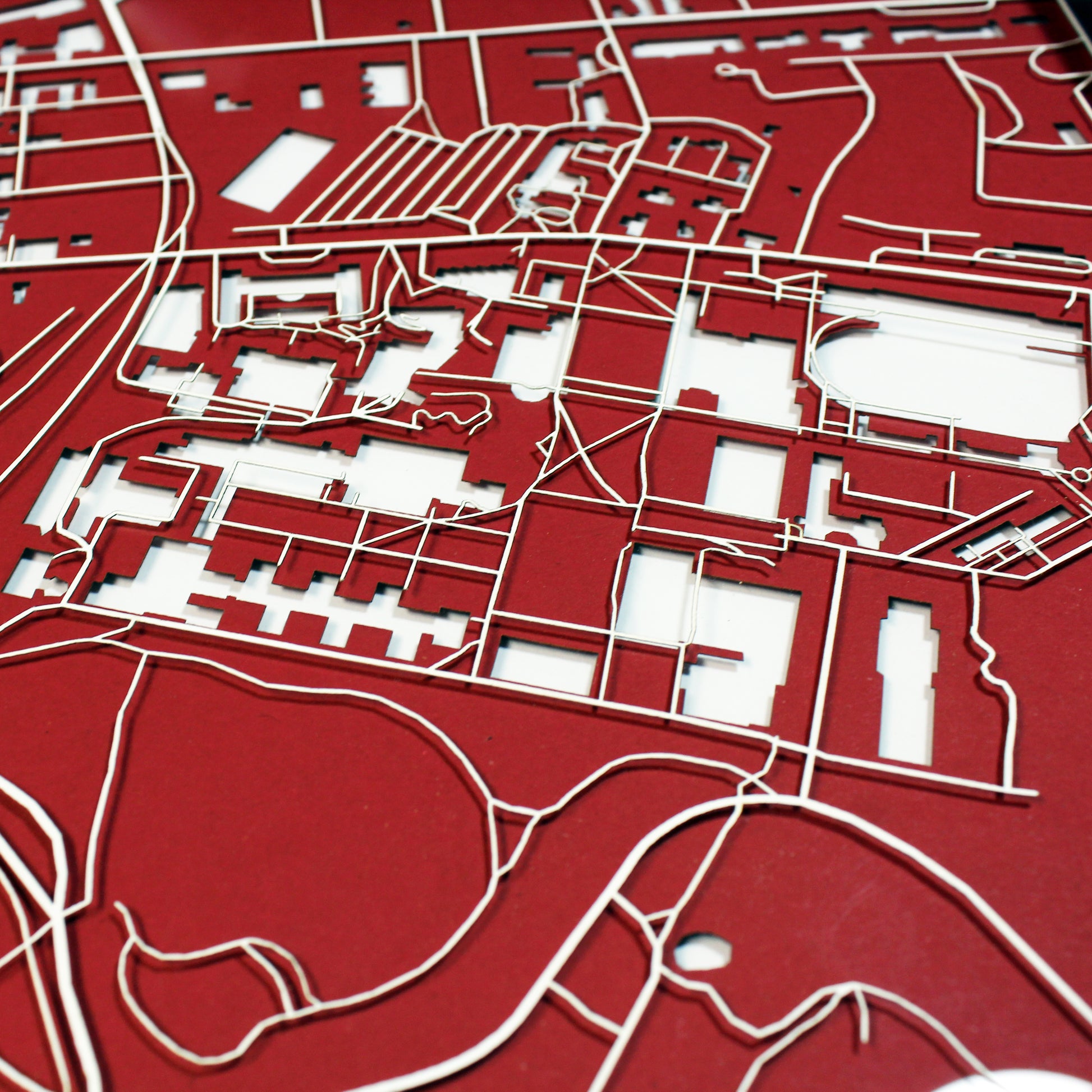 Carnegie Mellon University Laser Cut Map - CarbonLight