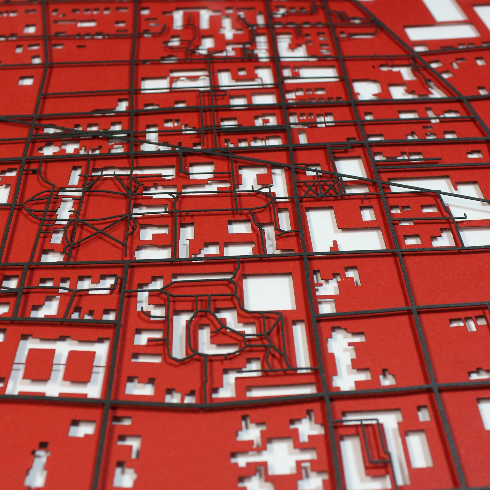Brown University Laser Cut Map - CarbonLight