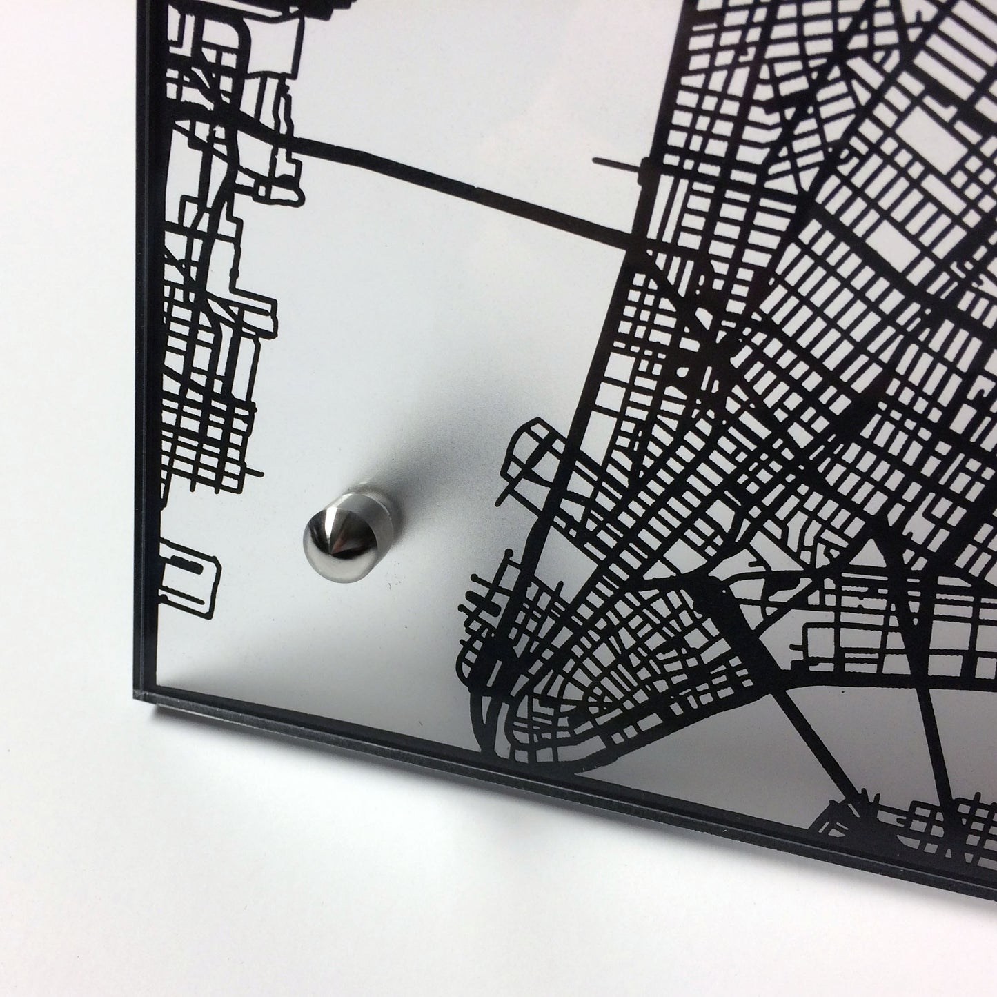 Personalized Desk Map - CarbonLight